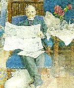 Carl Larsson portratt av hugo theorell Germany oil painting artist